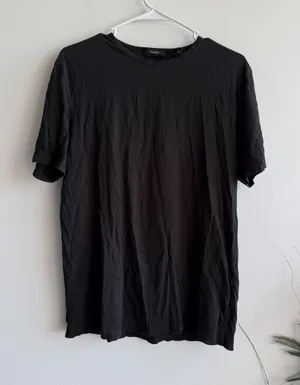 Theory‎ Womens Black Short Sleeve Crew Neck Jersey Tee Shirt Size M 1043 thumbnail 1