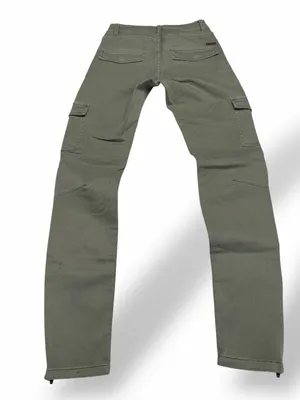Roxy Women's Army Green Cargo City Slim Fit Utility Pants with Zipper‎ Ankles thumbnail 3