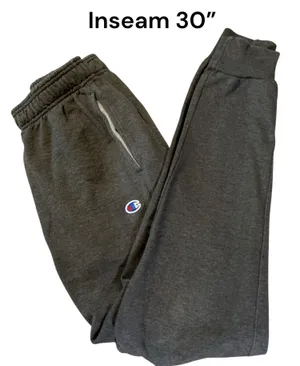 Champion Dark Charcoal Fleece Jogger Sweatpants | Small (Waist 28" x Inseam 30") thumbnail 1