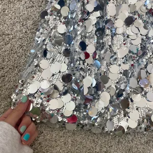 Edikted Dazzling Silver Mini Skirt thumbnail 5
