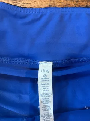 Lululemon GUC Pace Rival Skirt 12 Tennis Golf Pickleball Royal Black Shorts thumbnail 2