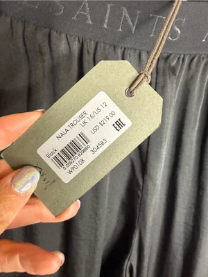 All Saints Nala lightweight pull on trousers thumbnail 5