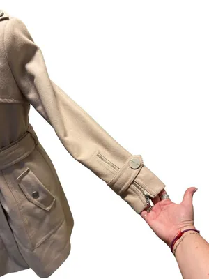 Kenneth Cole New York Peacoat Beige Size 6 Y2K Neutral Old Money Classic Preppy thumbnail 10