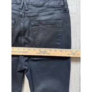 Good American Good Classic Coated Jeans Women's 14/32 Black‎ Stretch High Rise thumbnail 7