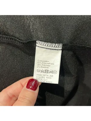 SheIn Black Faux Leather Jacket Women's Large thumbnail 5