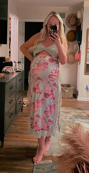 Lace Floral Midi Dress thumbnail 4