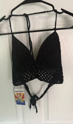 Jayli clothing knitted bralette Black Size M thumbnail 1