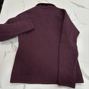 Patagonia Sweater Womens Size Medium Better Sweater 1/2 Zip Burgundy thumbnail 7