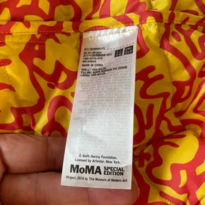 Keith Haring x UNIQLO SPRZ NY MoMA Ultra Light Down Puffer Jacket – Red – Size M thumbnail 9