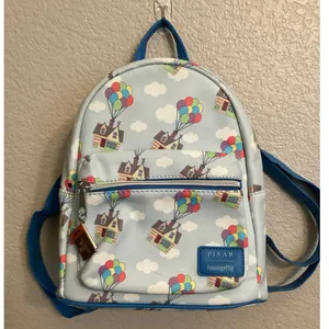 Loungefly Disney Pixar Up House Balloons Mini Backpack Soft Tag thumbnail 2