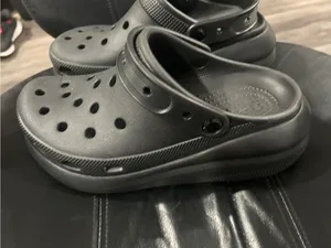 CROCS Black Slip-On Clog Sole thumbnail 4