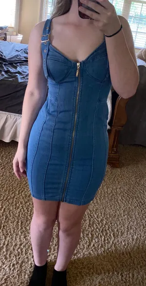 Haute Monde Denim Dress thumbnail 1