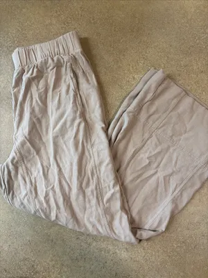 Women’s Wide Leg Linen-Blend Pants in Light Taupe thumbnail 1