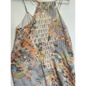 Sanctuary multicolored boho mini pleated sleeveless dress size M thumbnail 14