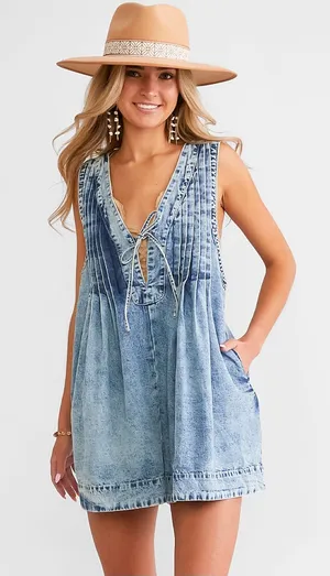 Denim Romper Buckle thumbnail 1