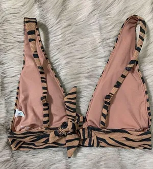 Aerie Pique Animal Print Bikini Small thumbnail 7