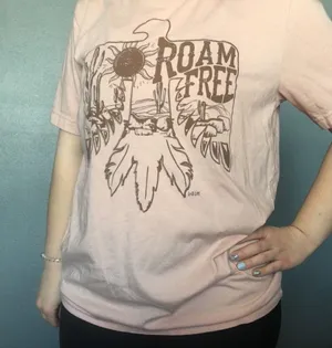 Graphic Tee • Freedom Eagle Soft Canvas Shirt Size Large thumbnail 4