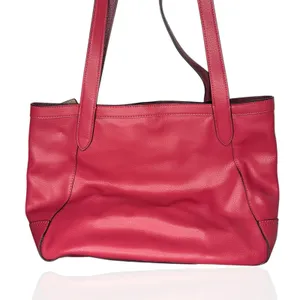 Coach C4063 Leather Horse‎ Carriage Tote Bag Burgundy/Maroon Charm thumbnail 2