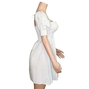 HILL HOUSE Athena Nap Dress, White Swiss Dot, Small thumbnail 11