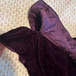Women's Velvet Dress Jordan Gothic Evening Long Maxi 90s Whimsigoth Embroidered thumbnail 6