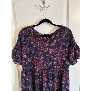 the Ulla Johnson Fawn Tiered Ruffle Cotton Mini Dress Size 10 thumbnail 2