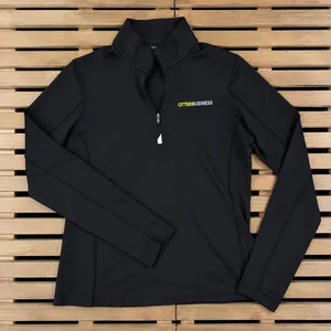 OtterBusiness Cutter & Buck Quarter Zip Pullover Top Women's Medium Black Soft thumbnail 1