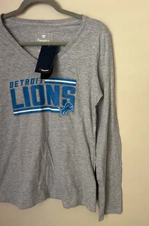 Fanatics NWT Detroit Lions Long Sleeve thumbnail 3