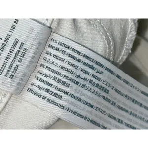 Abercrombie & Fitch Harper Low Rise Ankle White Denim Eyelet Hem Jeans Size 29 8 thumbnail 4