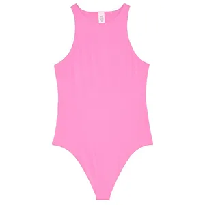 NWT Victoria's Secret with FeatherSoft Innovation Tank Pink Bodysuit Size:Large‎ thumbnail 3