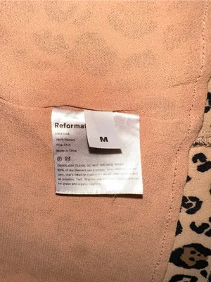 Reformation Anchorage Tan Leopard Print V-Neck Wrap Mini Dress MEDIUM in Feline thumbnail 5