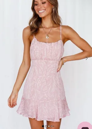 Hello Molly Pink Mini Dress thumbnail 1