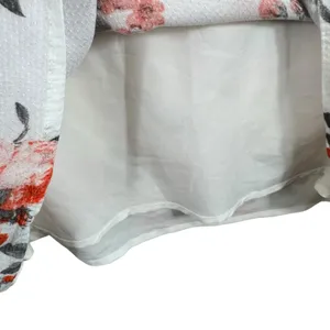Blackbird White Coral Floral‎ Short Sleeve Lightweight Lined Mini Dress Size S thumbnail 4