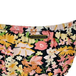 Billabong Get Along Puff Sleeve Crop Top Size Floral thumbnail 5