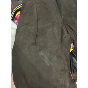 Michael Kors Collection Brown Suede Leather Pants Quiet Luxury Minimalist Runway thumbnail 9