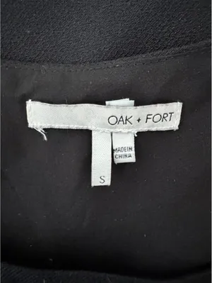 Oak + Fort Black Sleeveless Minimalist Shift Dress Size S thumbnail 3