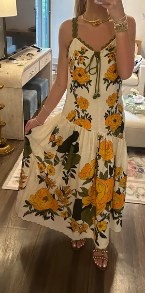 Farm Rio Dress Midi thumbnail 1