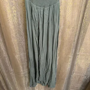Young, Fabulous & Broke Olive Green Smocked Faux Wrap Maxi Dress Small thumbnail 3