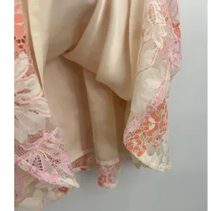 Lovers + Friends Lace Ruffle Floral Mini Dress Pink Orange‎ Size M Romantic thumbnail 7