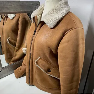 thick faux sherpa lined coat size xl thumbnail 7