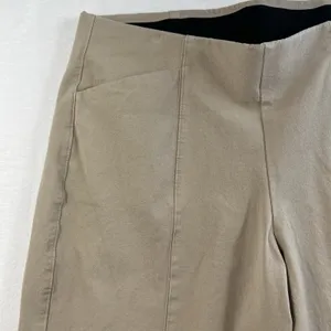 Old Navy XL Tall XLT High Waisted Pull On Pixie Super Wide Leg Pants Comfort Tan thumbnail 4