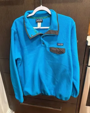 Patagonia Lightweight Synchilla Snap-T Pullover blue women's XL thumbnail 1