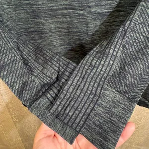 Nike Dri-Fit Dark Green Long Sleeve Marled Workout Running Top Medium thumbnail 5