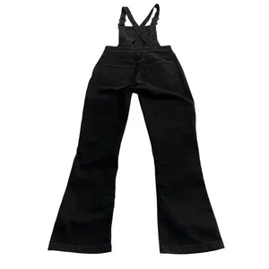 Madewell Cali Demi-Boot Overalls in‎ Black Frost size XS thumbnail 4