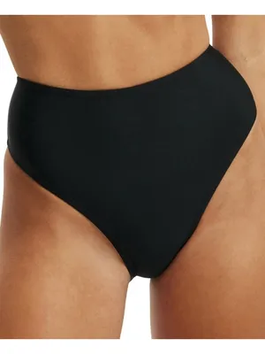 NWT Cotton On High-Waisted Cheeky Bikini Bottoms 6335721-46 Black Shimmer M thumbnail 1