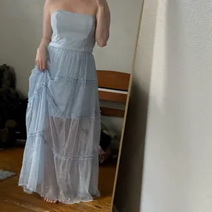 French Connection Strapless Pale Blue Dress thumbnail 2