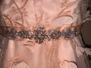 Floral Peach mini dress by brand B Darlin Dress thumbnail 3