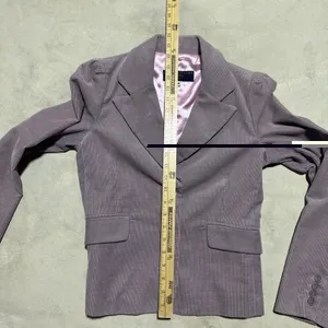 Vintage Juicy Couture Jeans Purple Corduroy Blazer Pink Lining M 90s Y2K Preppy thumbnail 5