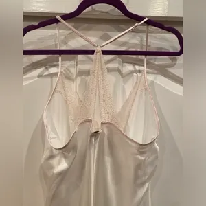 Linea Donatella White slip dress size XL thumbnail 2
