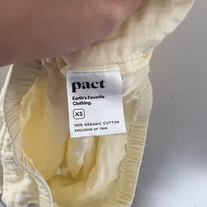 PACT- Double Gauze Bubble Hem Top Yellow Size XS thumbnail 7