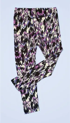 Women’s Abstract Print High-Waisted Leggings thumbnail 2